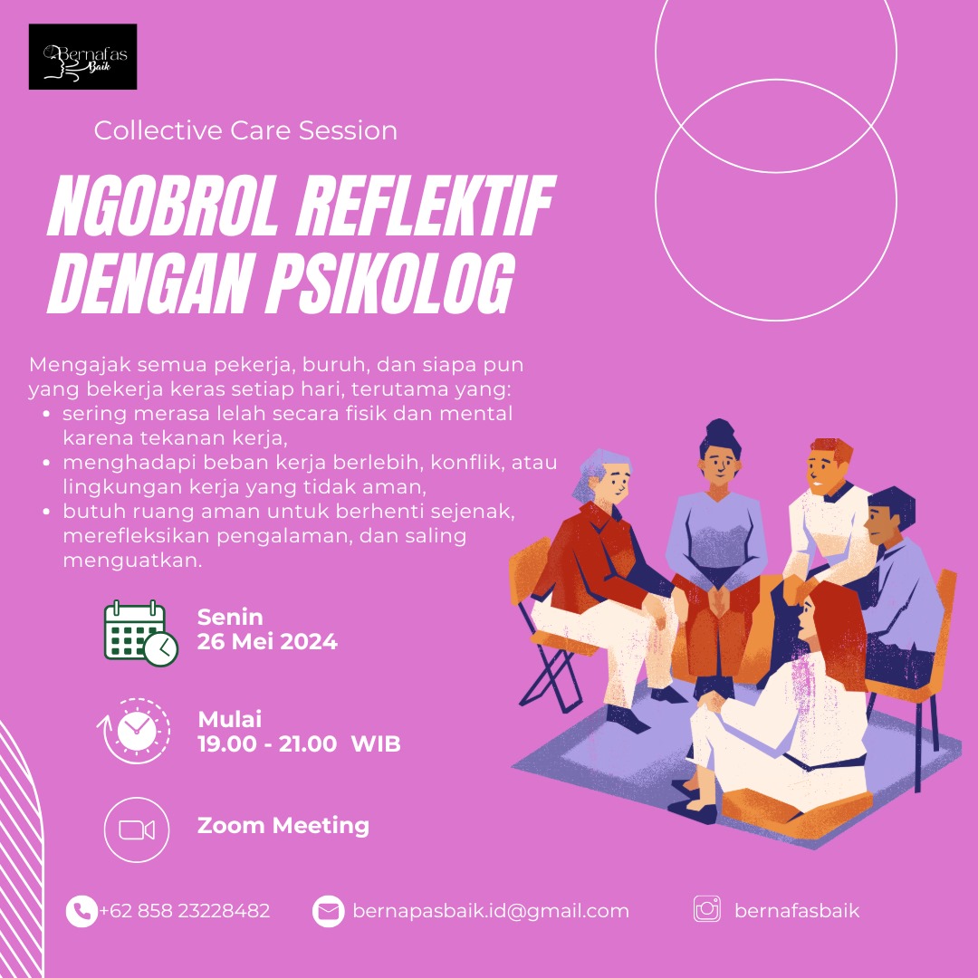 Bernapasbaik.id Gelar Ngobrol Reflektif Bersama Psikolog