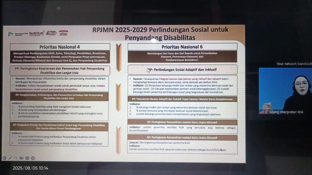 Catatan dari Diskusi Tematik ke-8 Tentang Perlindungan Sosial pada Difabel          