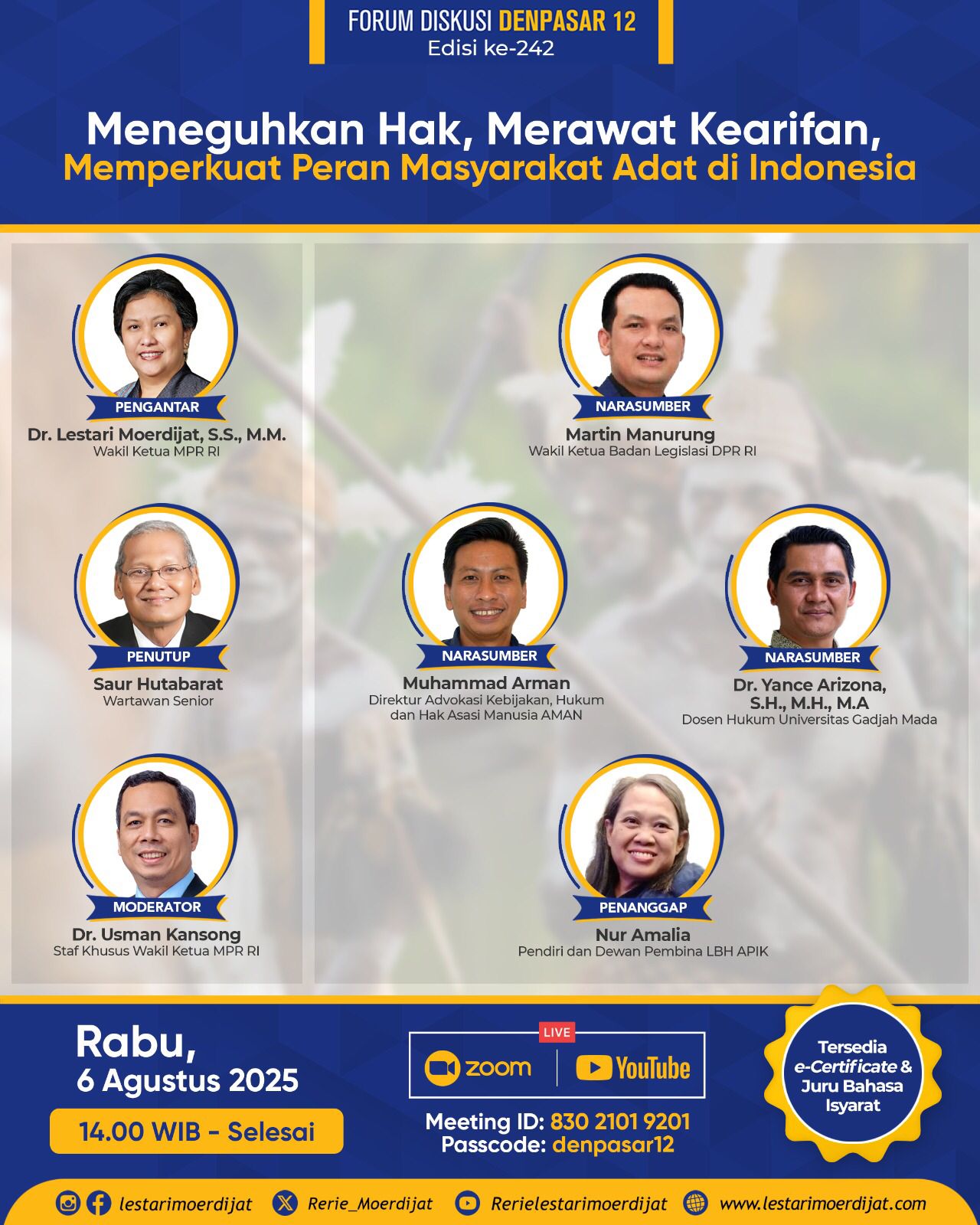 Forum Diskusi Denpasar 12 : Memperkuat Masyarakat Adat