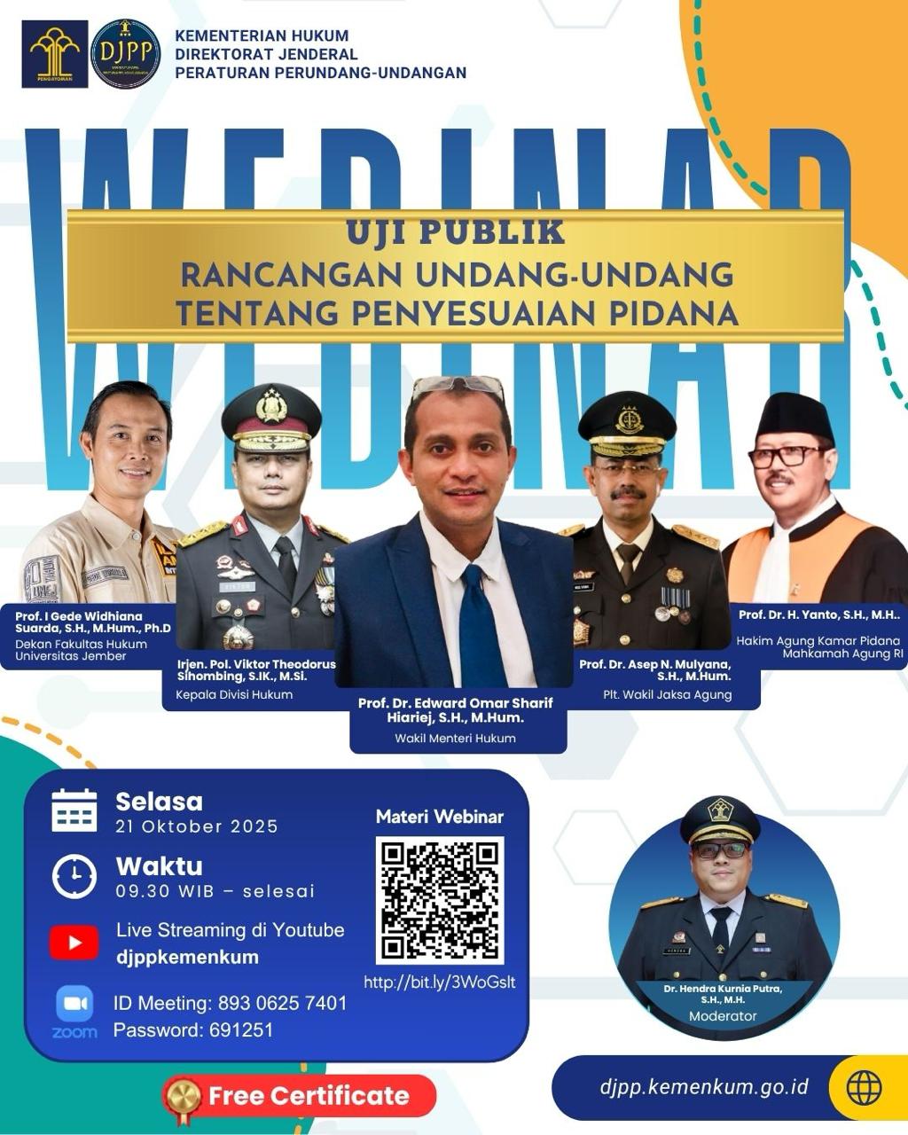Catatan dari Webinar Uji Publik RUU tentang Penyesuaian Pidana