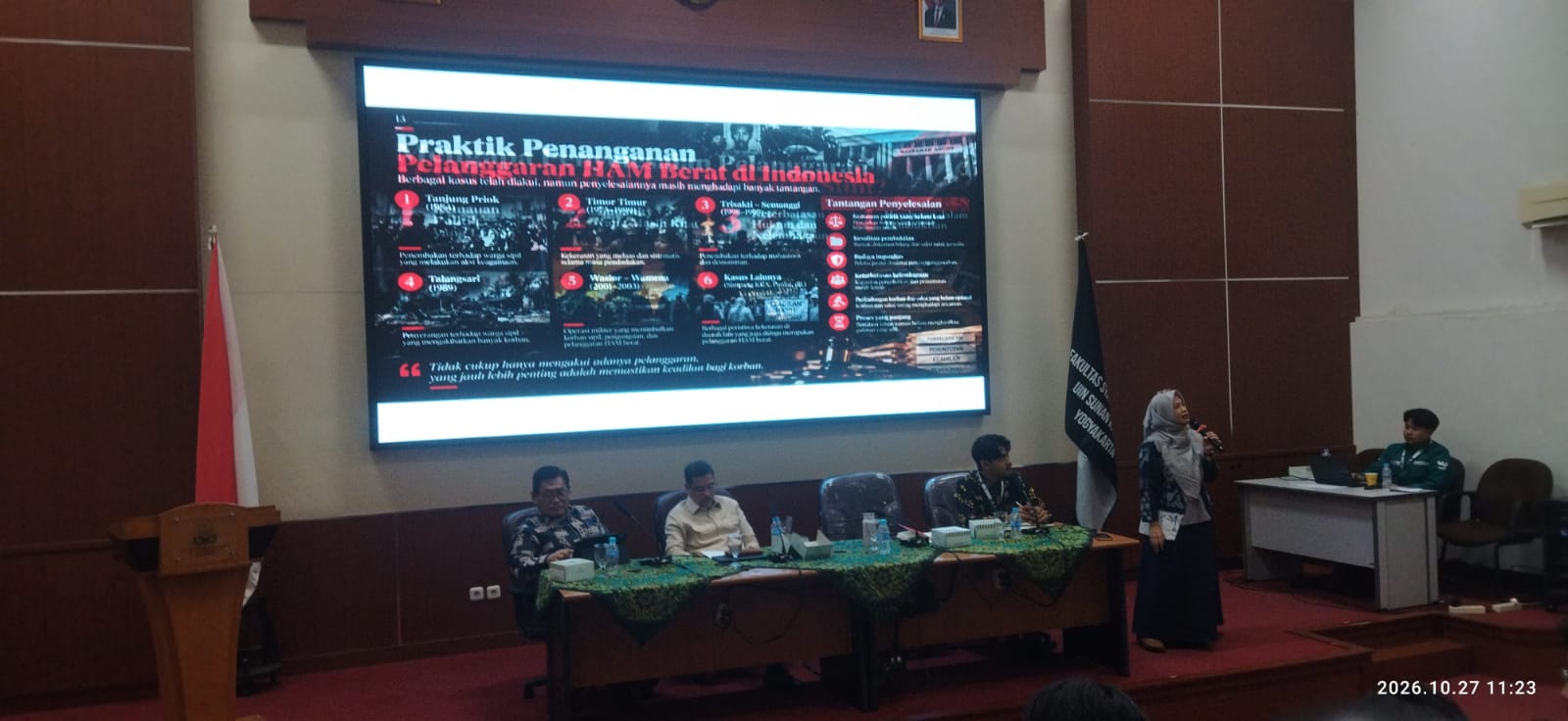Penyelesaian Pelanggaran HAM Berat di Indonesia Masih Terkendala Komitmen Politik