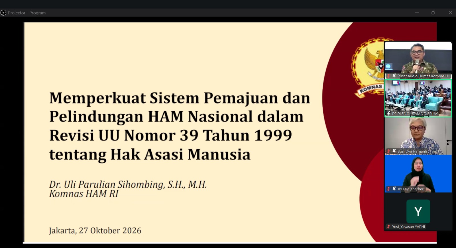 Komnas HAM Desak Rancangan UU HAM Perkuat Independensi dan Kewenangan Lembaga